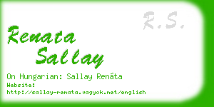 renata sallay business card